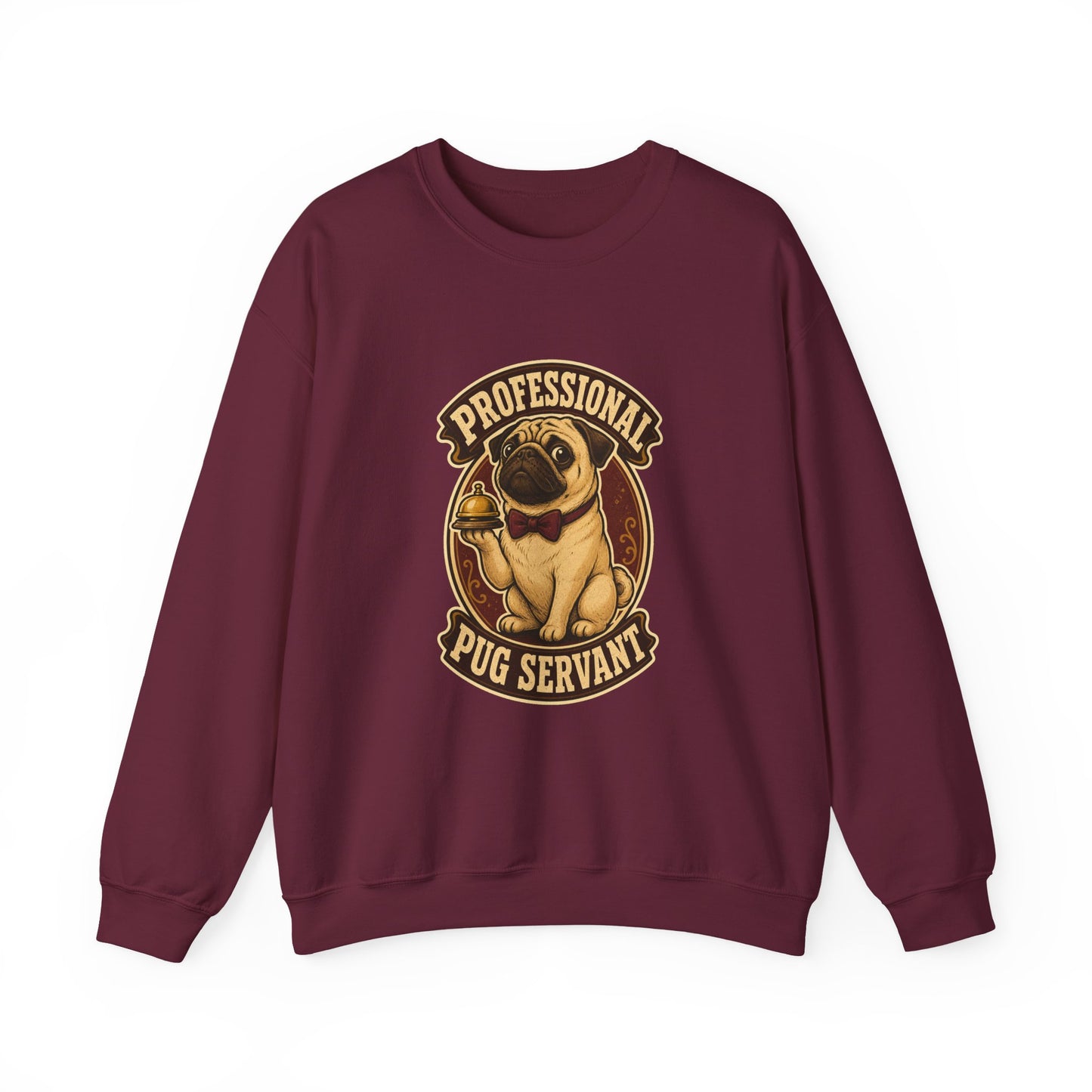 Professional Pug Servant Vintage Crewneck Sweatshirt