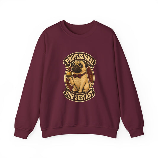 Professional Pug Servant Vintage Crewneck Sweatshirt