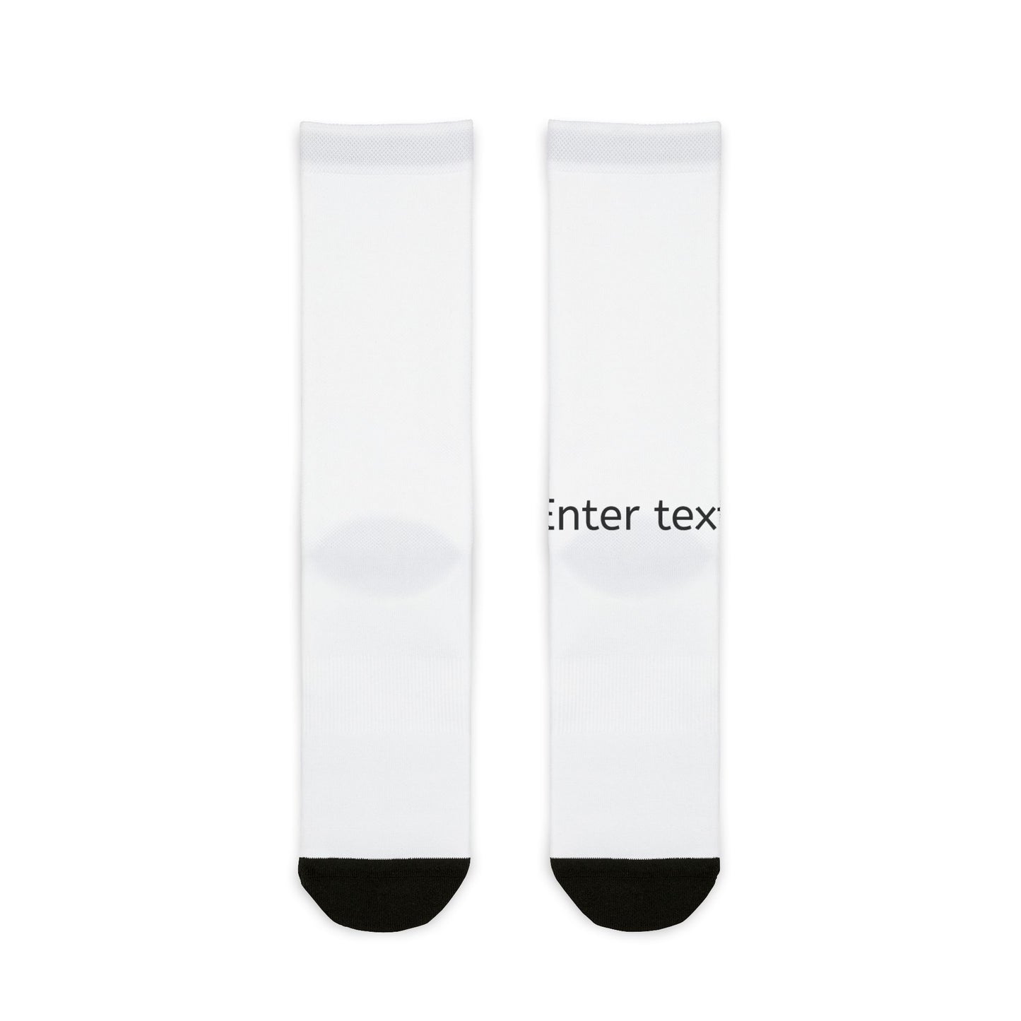 Custom Sublimation Crew Socks - Personalized Text Athletic Socks