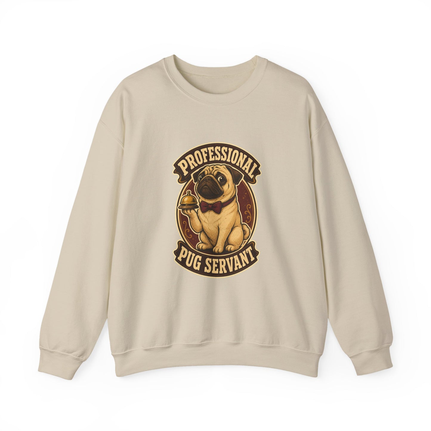 Professional Pug Servant Vintage Crewneck Sweatshirt
