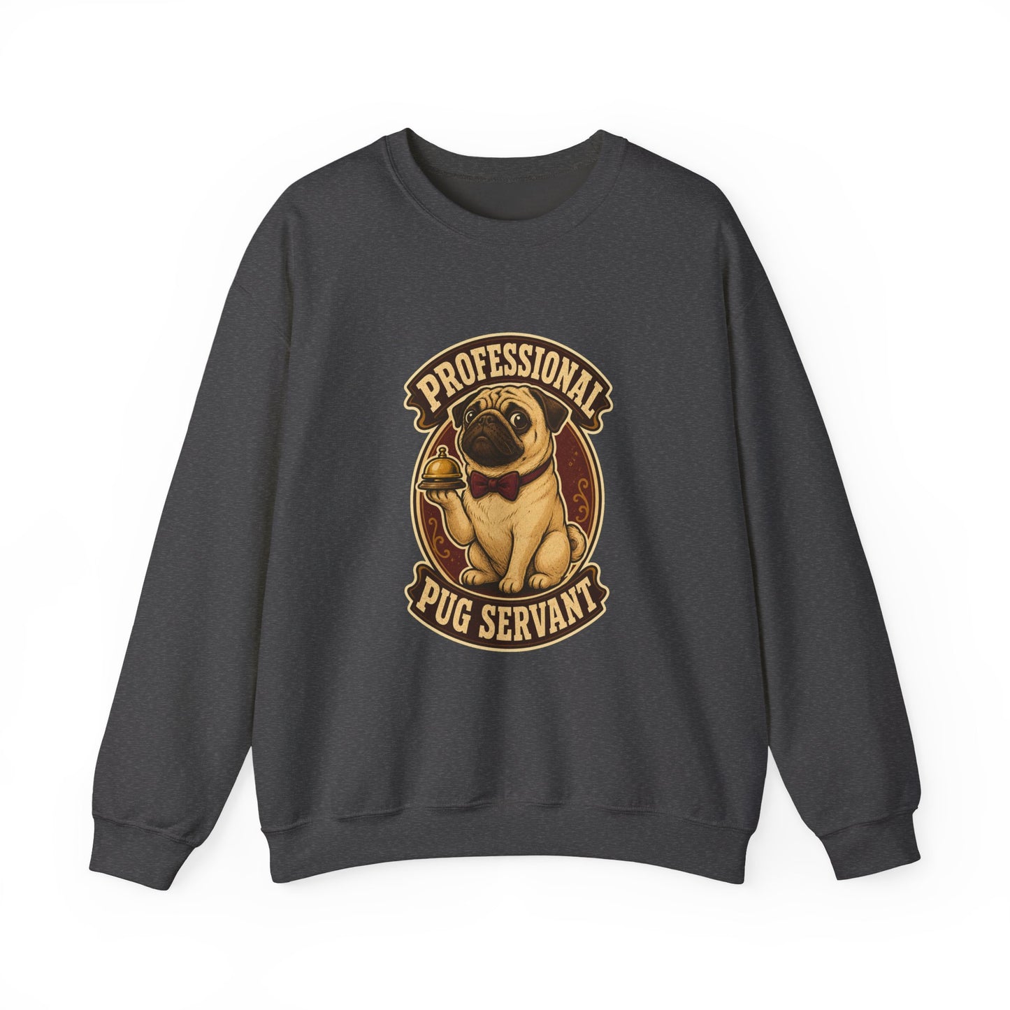 Professional Pug Servant Vintage Crewneck Sweatshirt