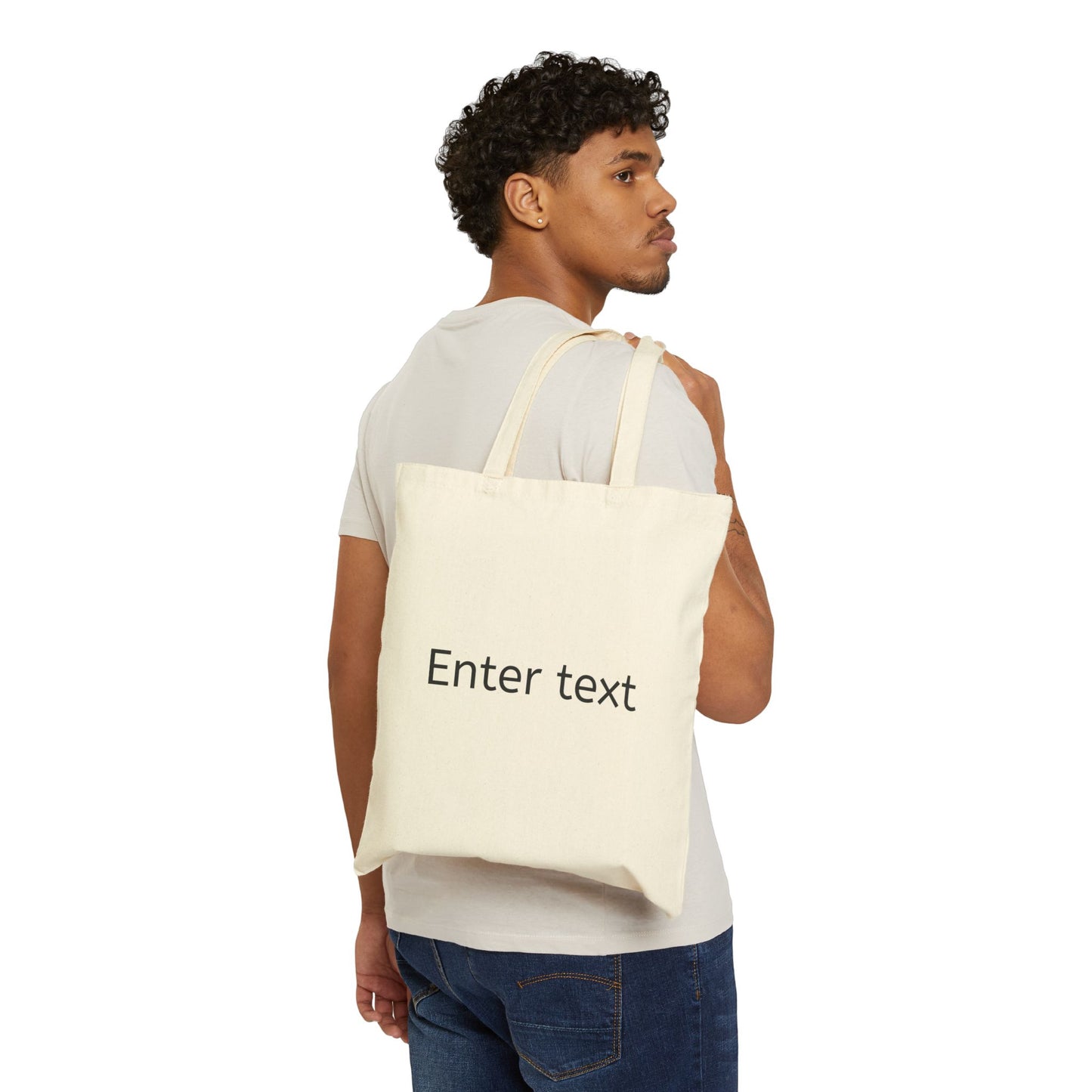 Custom Canvas Tote Bag — Personalized Cotton Grocery & Everyday Market Bag