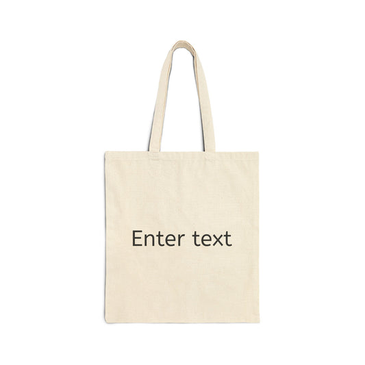 Custom Canvas Tote Bag — Personalized Cotton Grocery & Everyday Market Bag