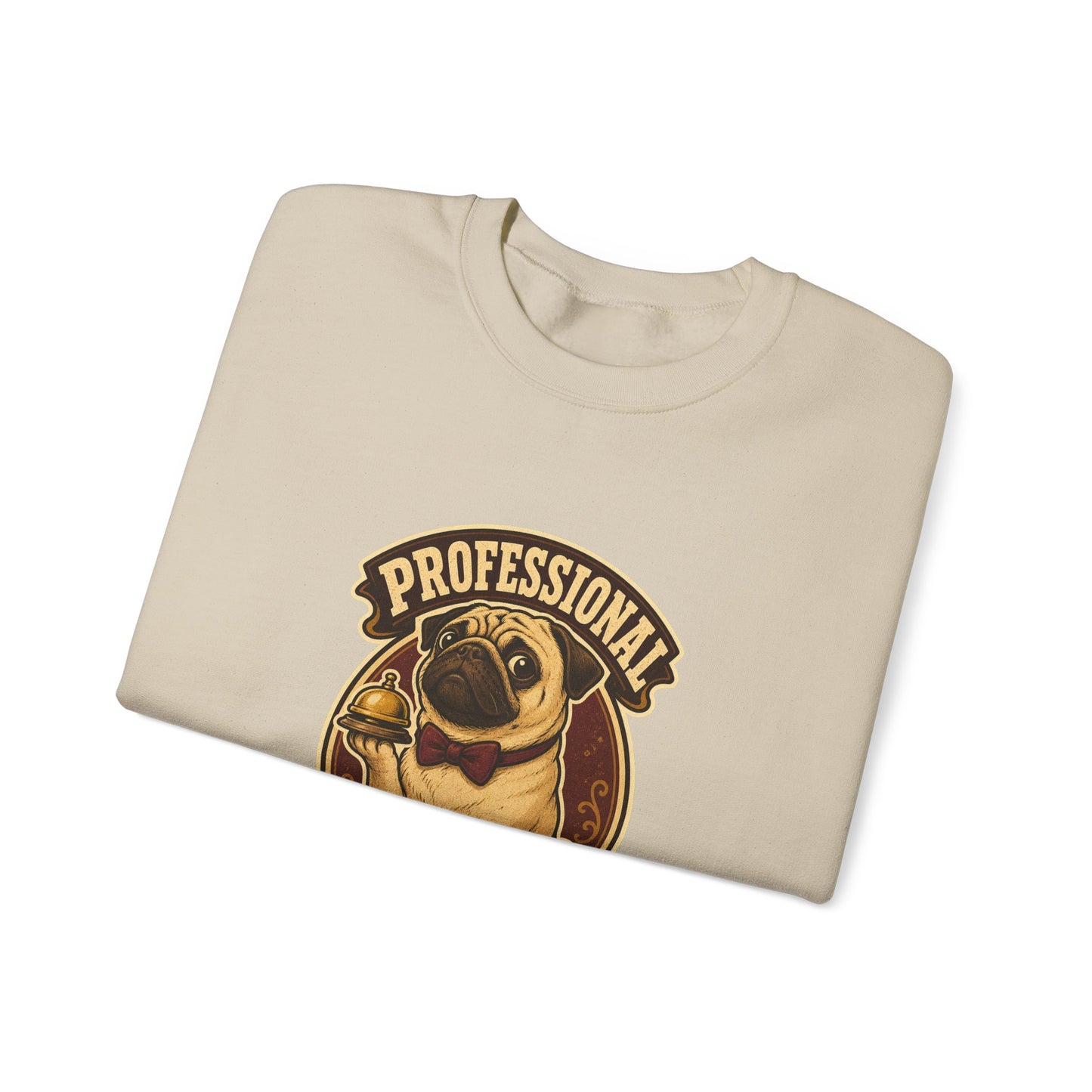 Professional Pug Servant Vintage Crewneck Sweatshirt