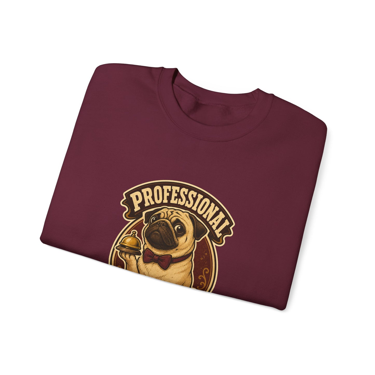Professional Pug Servant Vintage Crewneck Sweatshirt