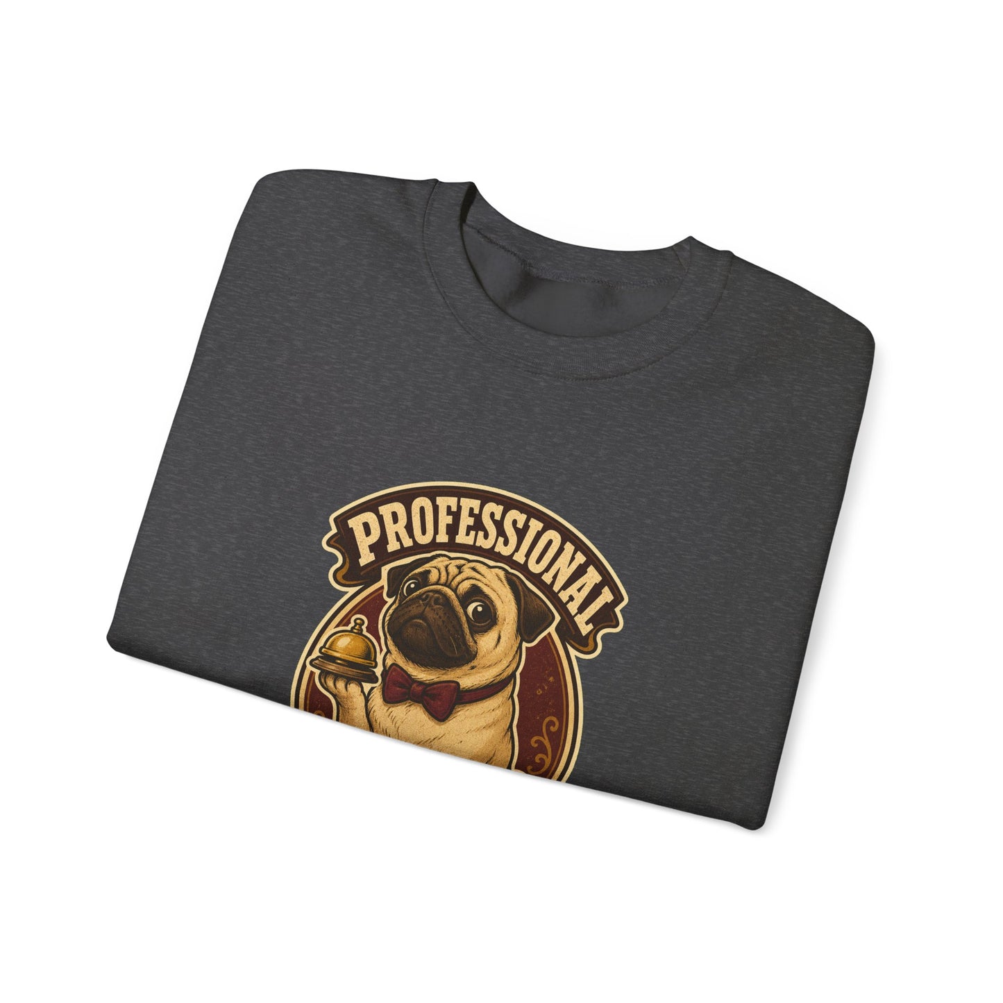 Professional Pug Servant Vintage Crewneck Sweatshirt